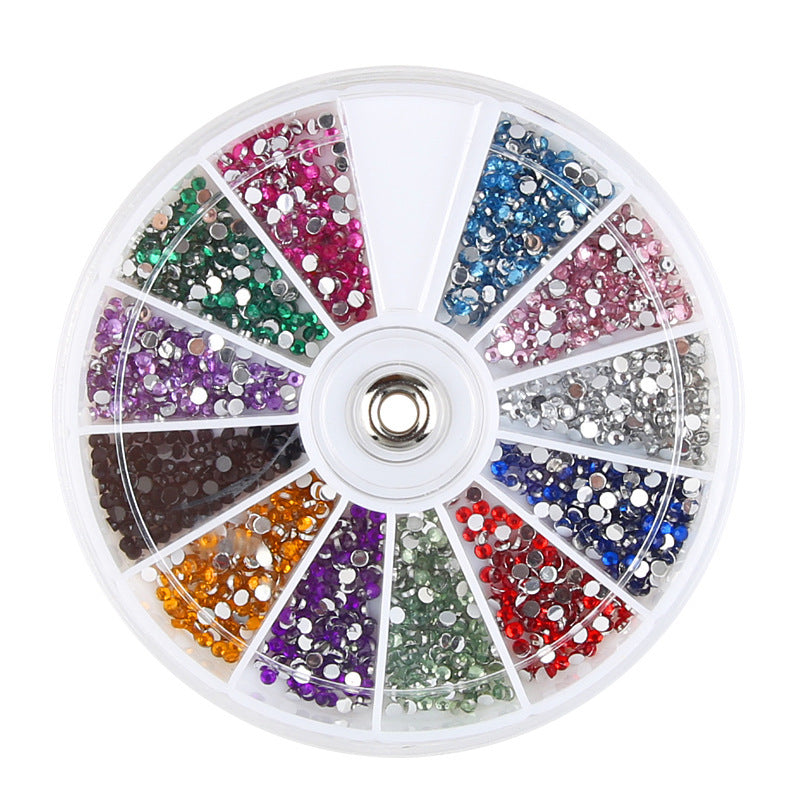 Diamond fake nails domestic rhinestones 12 colors - Novair-product name