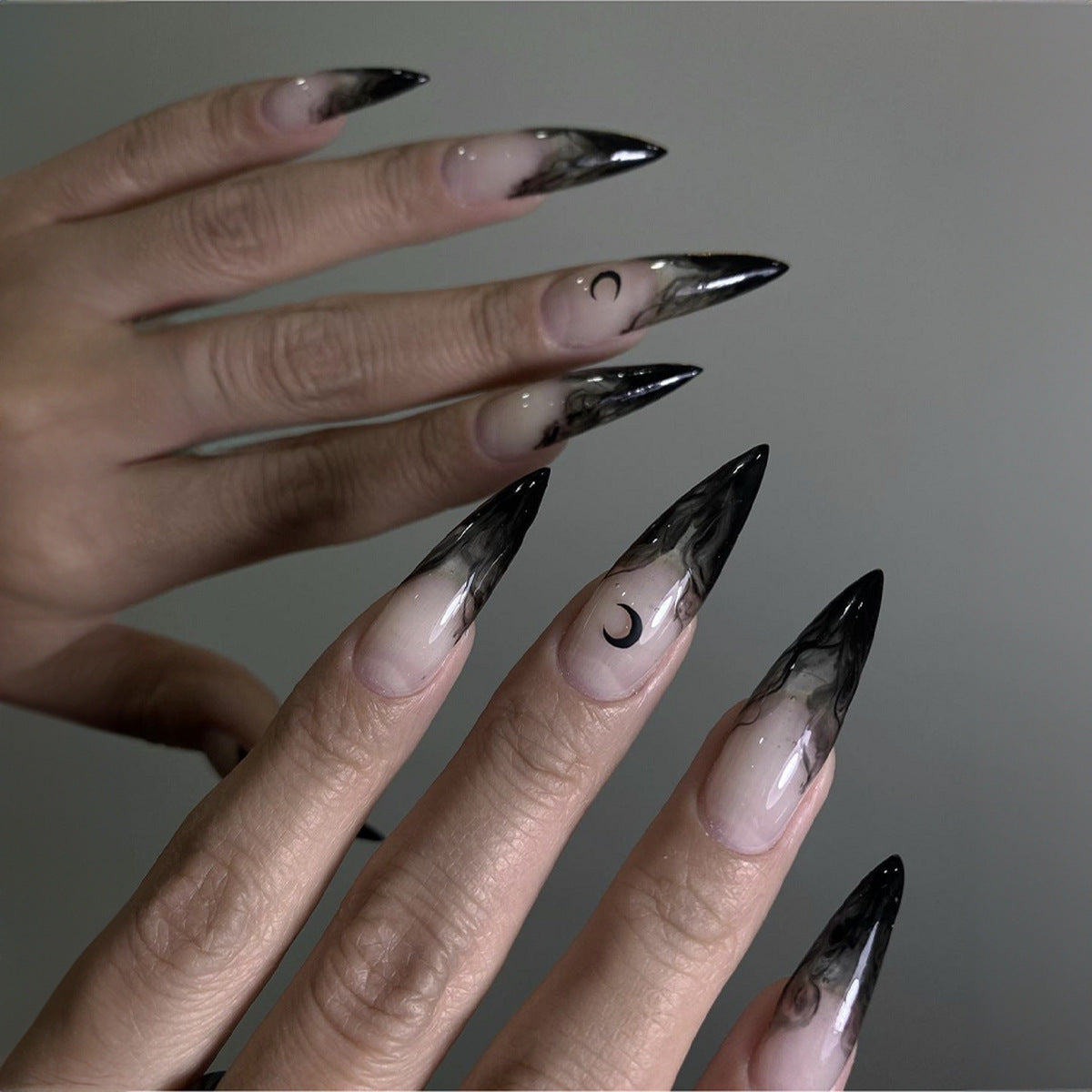 Halloween Ghost Wind Fake Nails Nail Sticker - Novair-product name