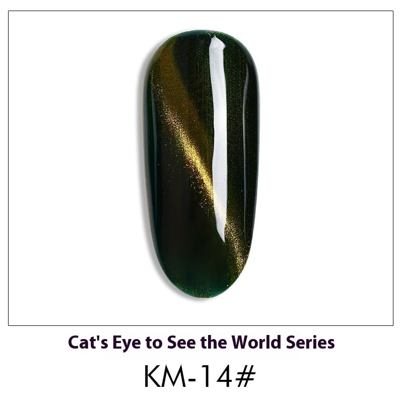 New 36 Colors Suit White Phototherapy Plastic Cat Eye Series Nail Polish Gel - Novair-product name