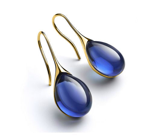 Nine-color Inlaid Cat's Eye Earrings - Novair-product name