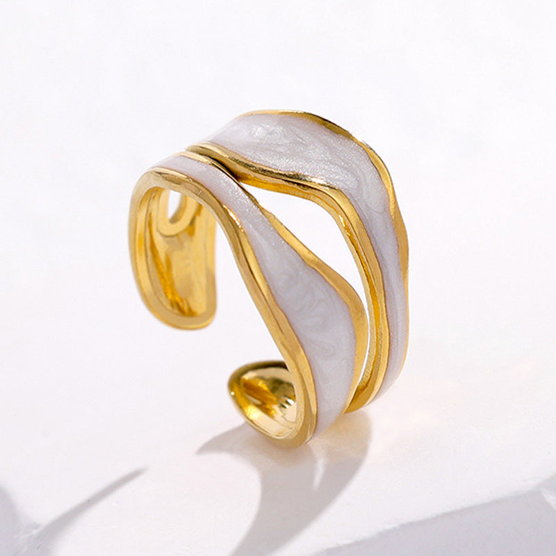 European And American Simple Titanium Steel Ring - Novair-product name