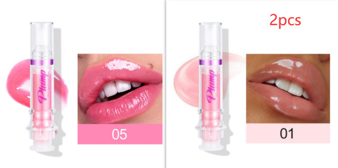 New Tube Lip Rich Lip Color Slightly Spicy Lip Honey Lip Glass Mirror Face Lip Mirror Liquid Lipstick - Novair-product name