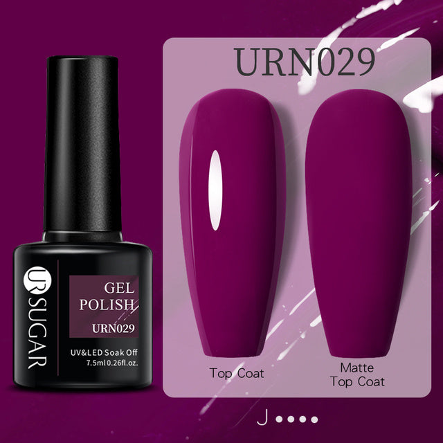 Black White Red Glitter Color Gel Nail Polish Matte - Novair-product name