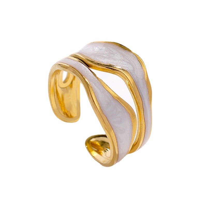 European And American Simple Titanium Steel Ring - Novair-product name