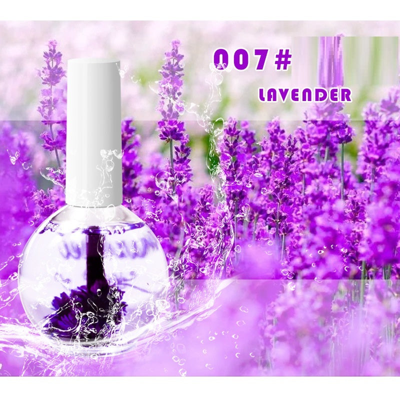 Nail Beauty Dried Flowers Nutrition Nail Treatment Oil Anti-agnail Nail Edge Moisturizing Nail Base Coat Natural Dried Flower Nutrient Solution - Novair-product name