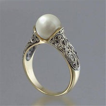 Inlaid Imported Artificial ABS Pearl Ring - Novair-product name