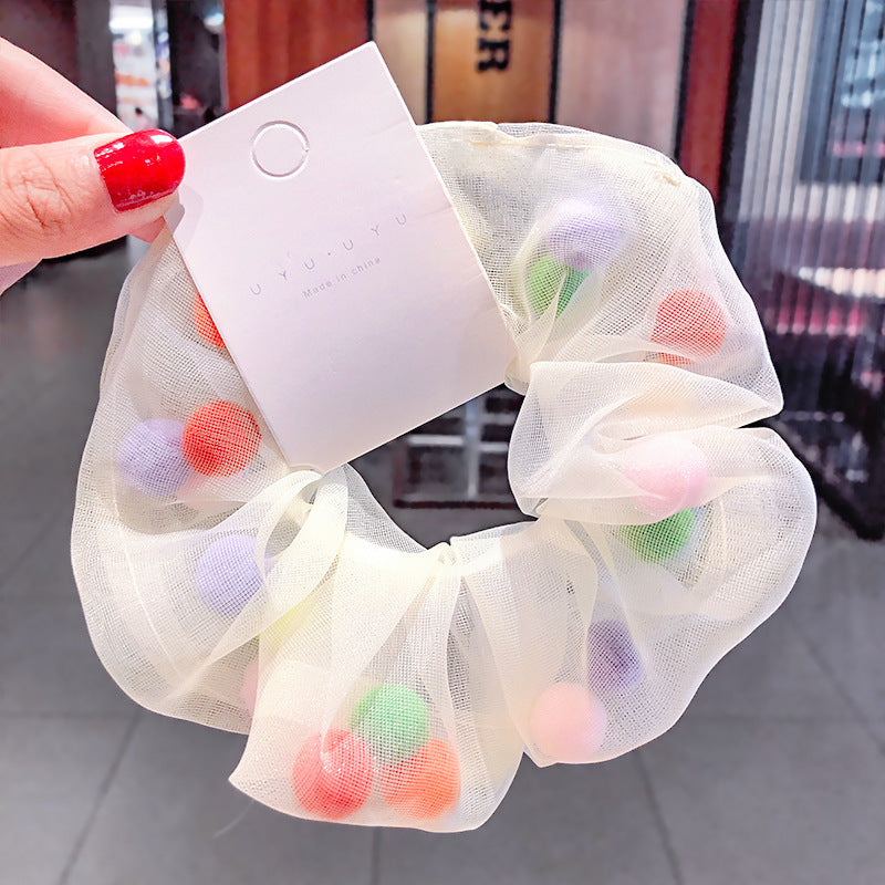 Hair Ball Mesh Yarn Large Intestine Hair Ring
