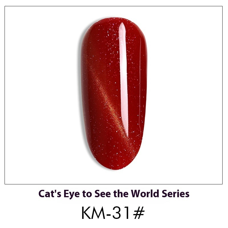 New 36 Colors Suit White Phototherapy Plastic Cat Eye Series Nail Polish Gel - Novair-product name