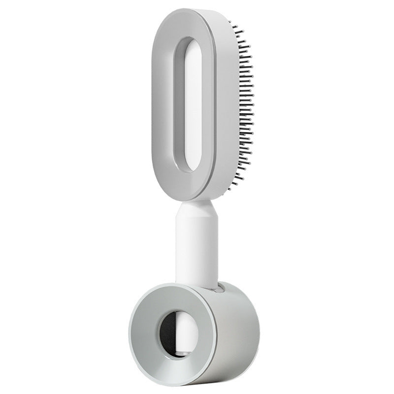 Self Cleaning Hair Brush For Women One-key Cleaning Hair Loss Airbag Massage Scalp Comb Anti-Static Hairbrush - Novair-product name