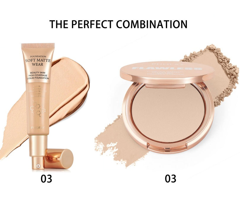 PHOFAY Matte Setting Pressed Powder - Novair-product name