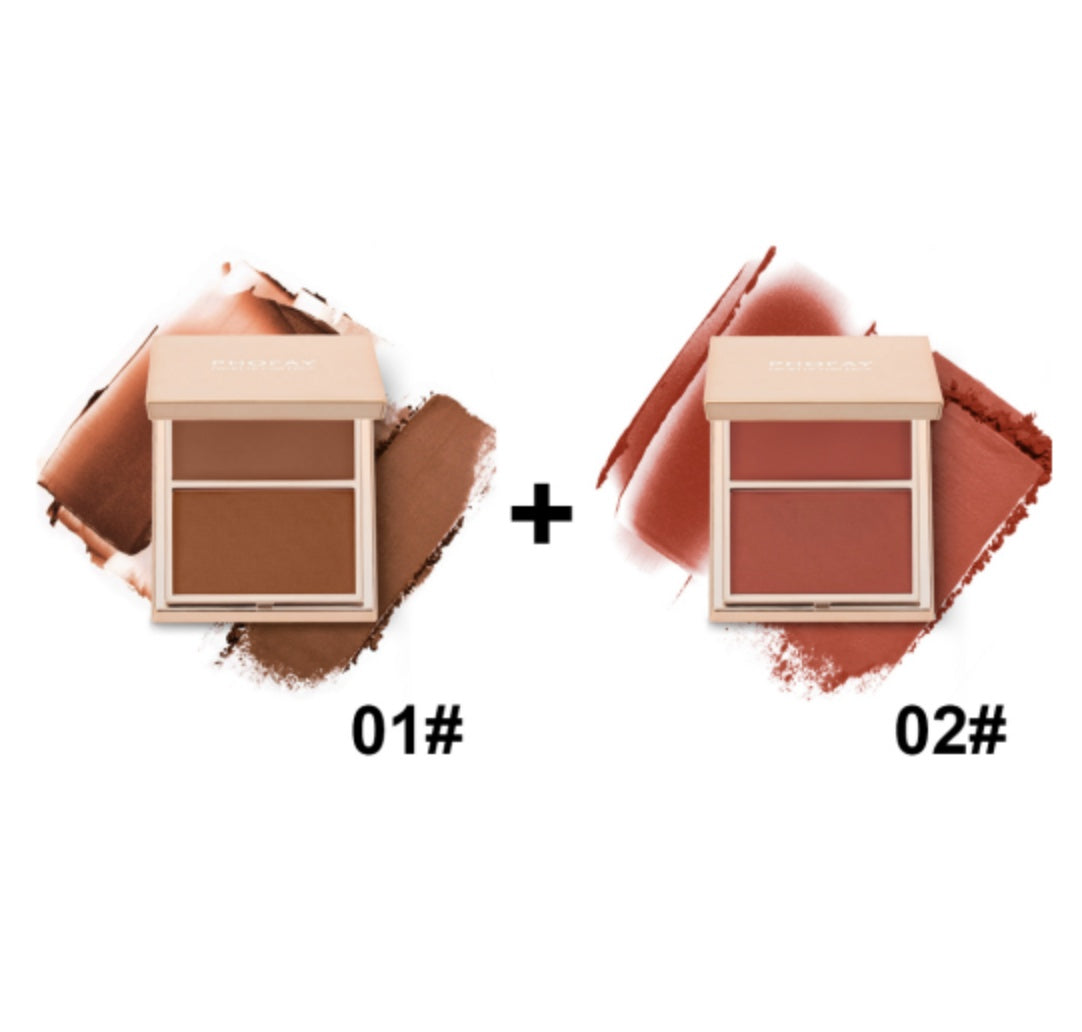 PHOFAY Double-Take Cream & Powder Blush Duo - Novair-product name