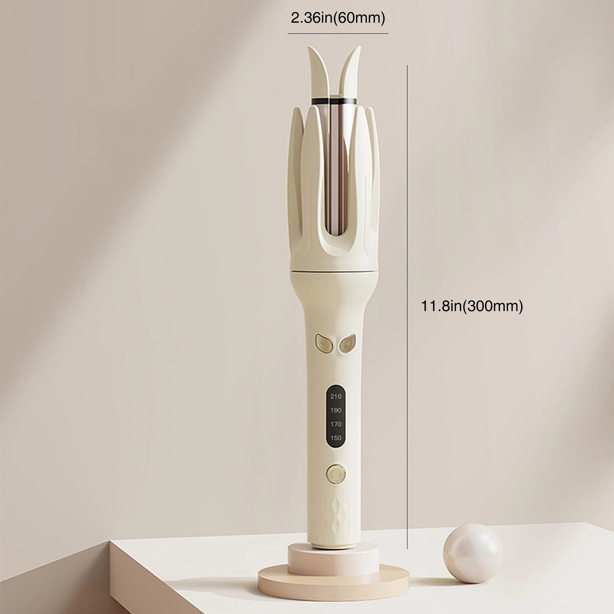 Automatic Hair Curler, 28mm Barrel, 4 Temperature Modes, Negative Ion Generator, Smart Timer And Sensor, Auto Off For Safety - Novair-product name
