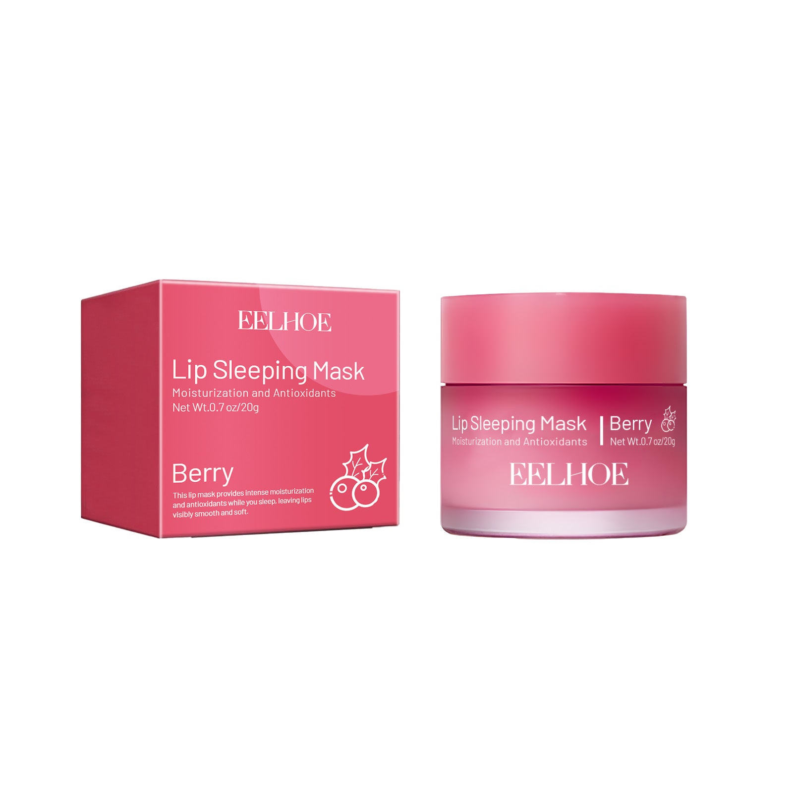 EELHOE Lip Sleeping Mask Moisturizing Hydrating Gentle Exfoliating Dead Skin Plumping Full Smooth Lip Mask - Novair-product name