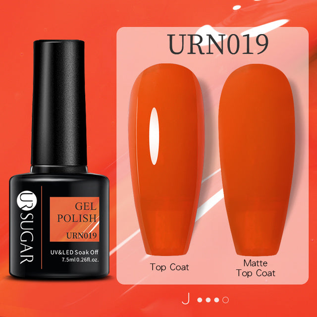 Black White Red Glitter Color Gel Nail Polish Matte - Novair-product name