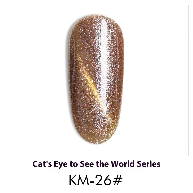 New 36 Colors Suit White Phototherapy Plastic Cat Eye Series Nail Polish Gel - Novair-product name