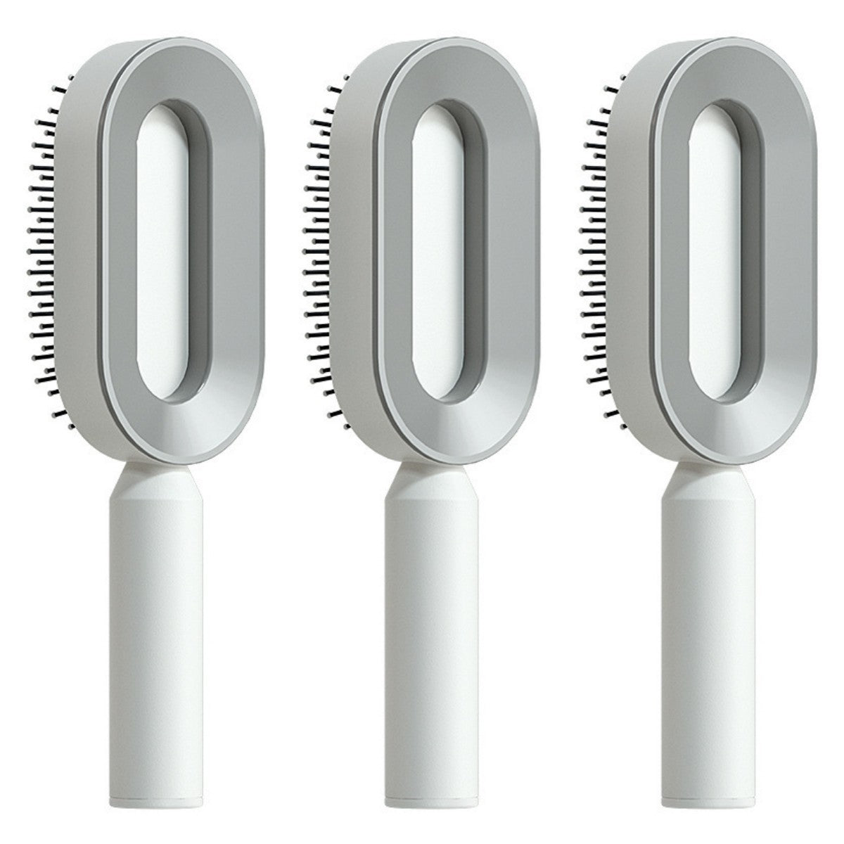 Self Cleaning Hair Brush For Women One-key Cleaning Hair Loss Airbag Massage Scalp Comb Anti-Static Hairbrush - Novair-product name