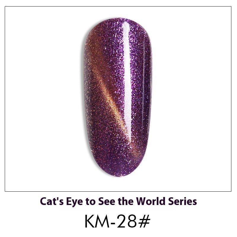New 36 Colors Suit White Phototherapy Plastic Cat Eye Series Nail Polish Gel - Novair-product name