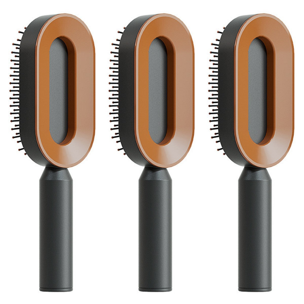 Self Cleaning Hair Brush For Women One-key Cleaning Hair Loss Airbag Massage Scalp Comb Anti-Static Hairbrush - Novair-product name