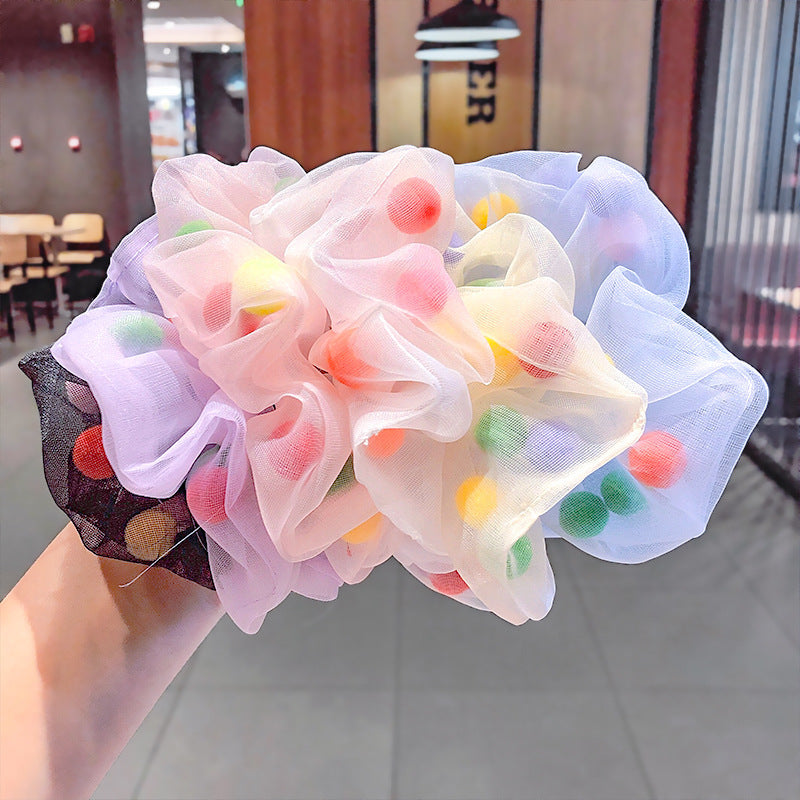 Hair Ball Mesh Yarn Large Intestine Hair Ring