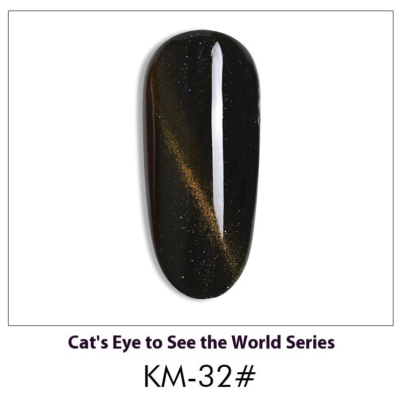New 36 Colors Suit White Phototherapy Plastic Cat Eye Series Nail Polish Gel - Novair-product name
