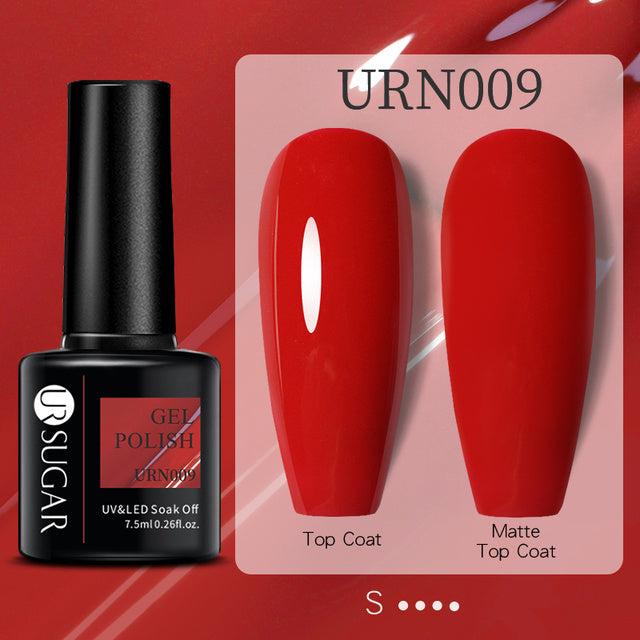 Black White Red Glitter Color Gel Nail Polish Matte - Novair-product name
