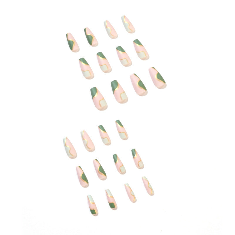 Wear Nail Graffiti Color Matching Fake Nails - Novair-product name