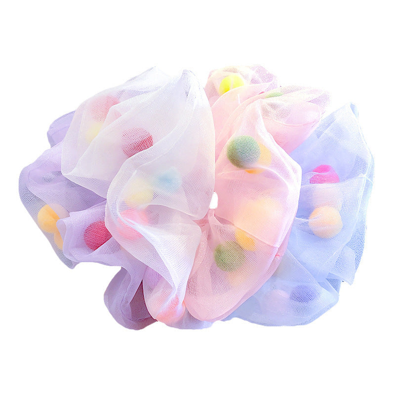 Hair Ball Mesh Yarn Large Intestine Hair Ring