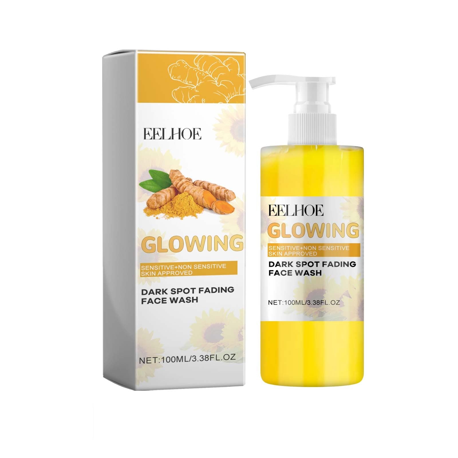 Eelhoe Turmeric Whitening Cleanser Deep Cleansing Face To Remove Makeup Refreshing And Non-Tight Turmeric Cleanser - Novair-product name