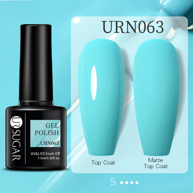 Black White Red Glitter Color Gel Nail Polish Matte - Novair-product name