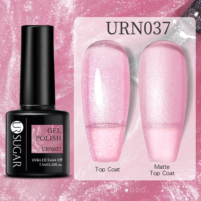 Black White Red Glitter Color Gel Nail Polish Matte - Novair-product name