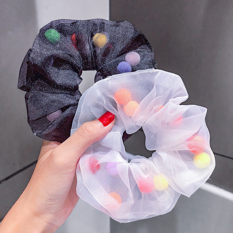 Hair Ball Mesh Yarn Large Intestine Hair Ring