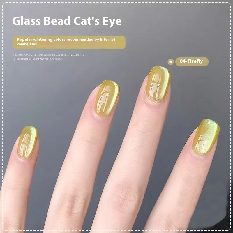 New Micro Glass Bead Crystal Cat's Eye Gel Nail Polish - Novair-product name