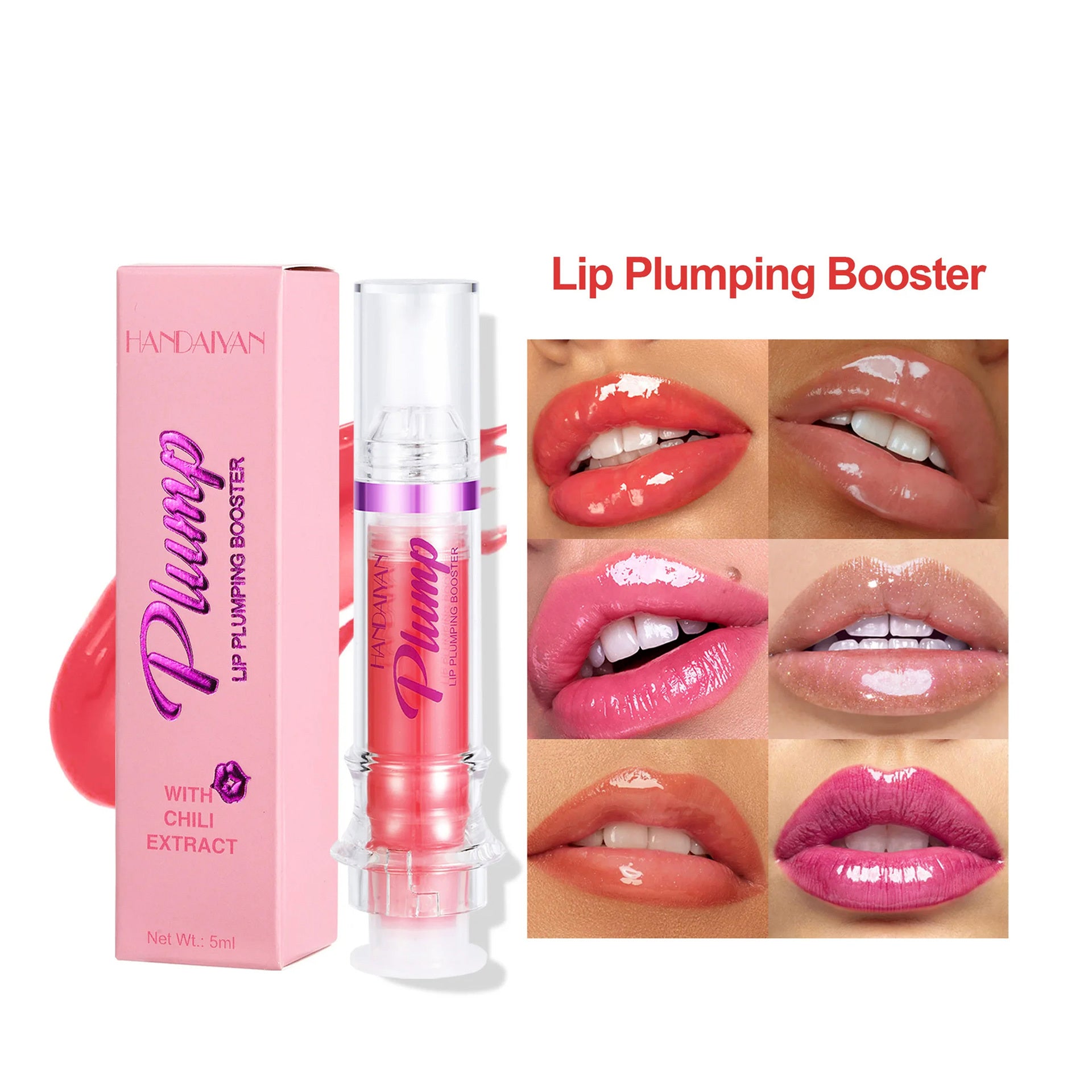 New Tube Lip Rich Lip Color Slightly Spicy Lip Honey Lip Glass Mirror Face Lip Mirror Liquid Lipstick - Novair-product name