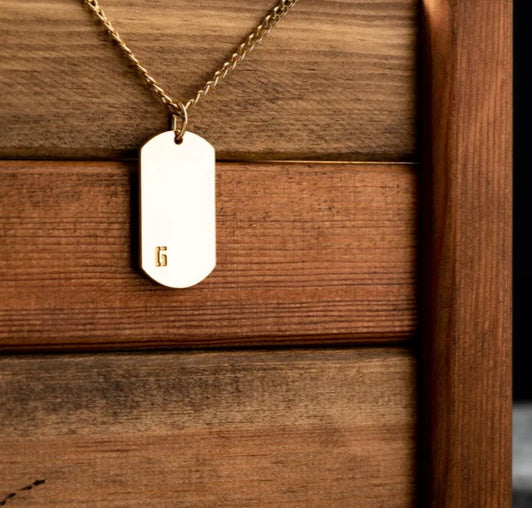 Stainless Steel Dog Tag Blank Tag, Laser-engraved Tag Nk Chain - Novair-product name