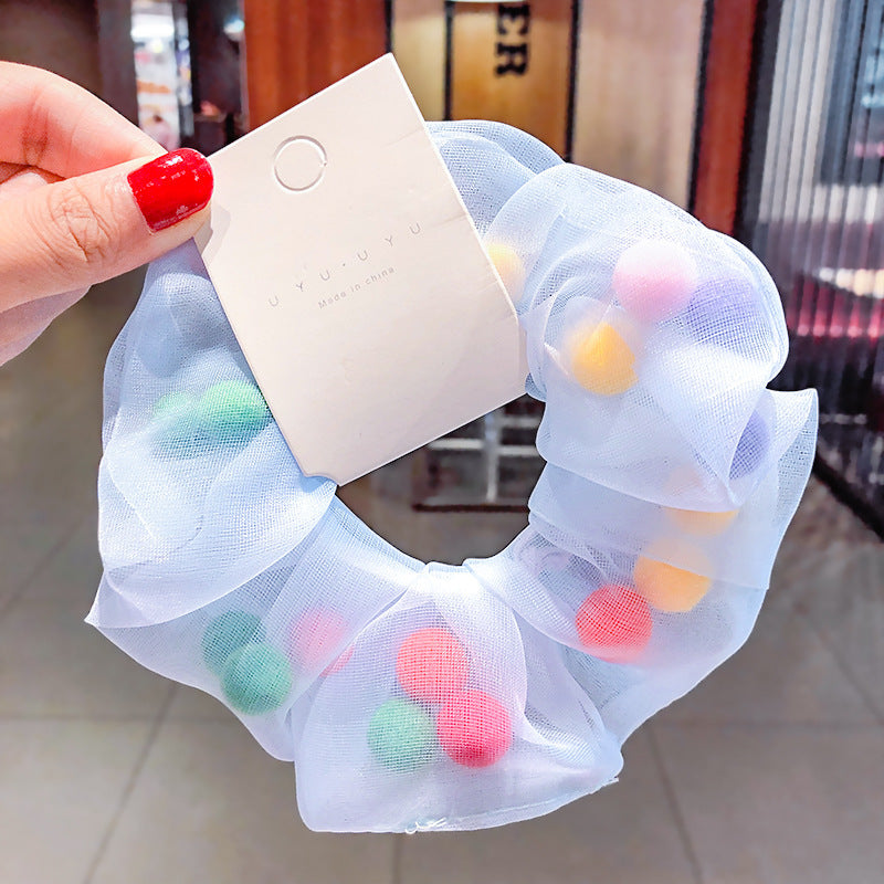Hair Ball Mesh Yarn Large Intestine Hair Ring