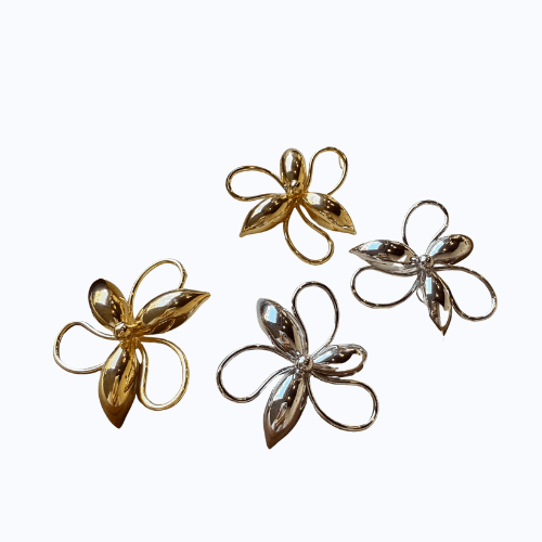 Big Flower Fashion All-match Stud Earrings Female - Novair-product name