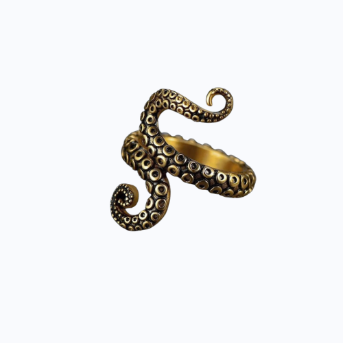 European And American Retro Personalized Octopus Punk Ring Trend - Novair-product name