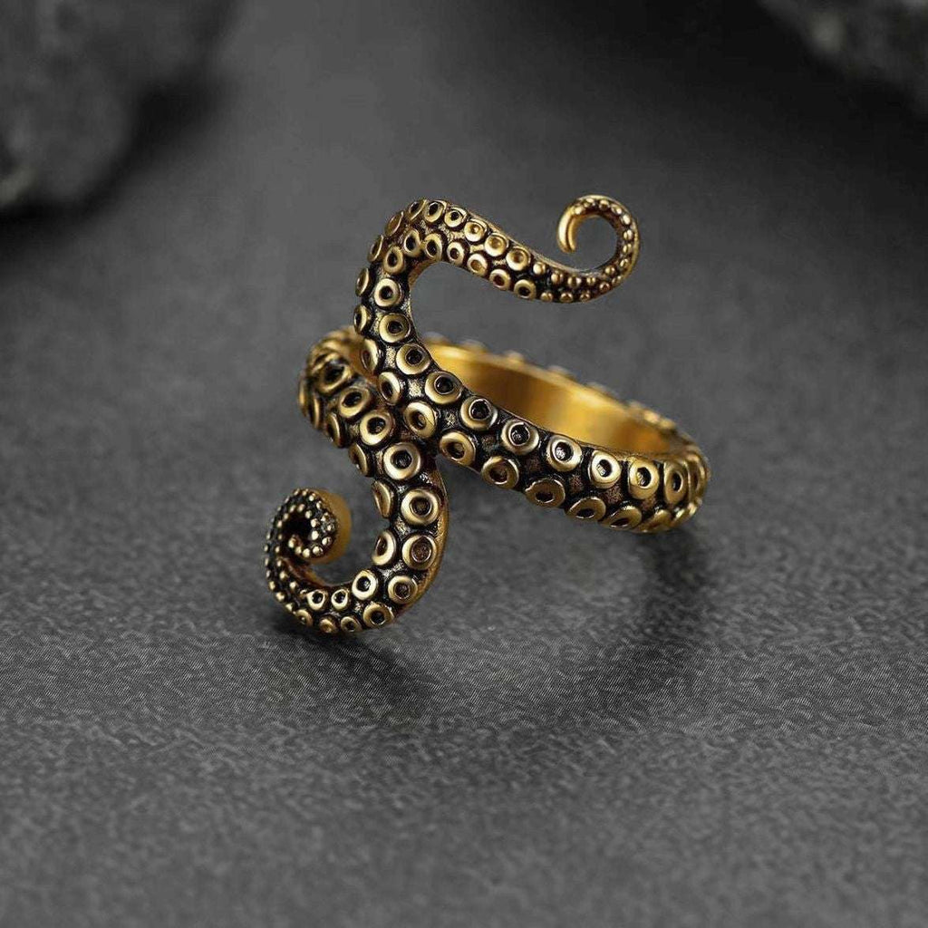 European And American Retro Personalized Octopus Punk Ring Trend - Novair-product name
