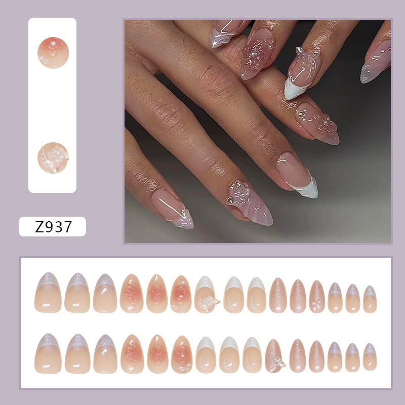 Nail Stickers Removable Nail Butterfly Fake Nails - Novair-product name