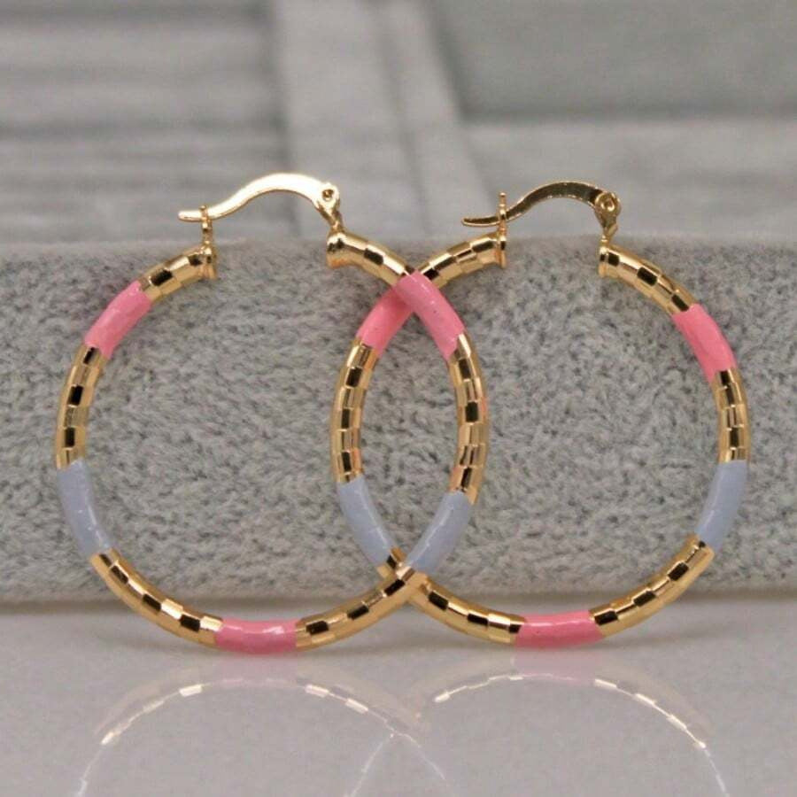 Simple Circle Personalized Earrings - Novair-product name