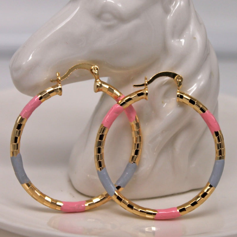Simple Circle Personalized Earrings - Novair-product name