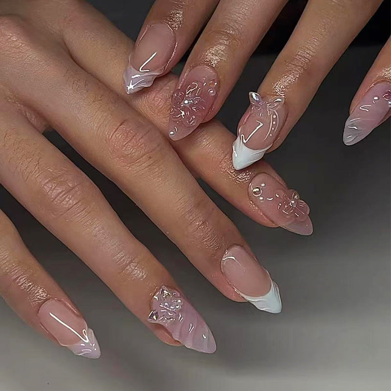 Nail Stickers Removable Nail Butterfly Fake Nails - Novair-product name