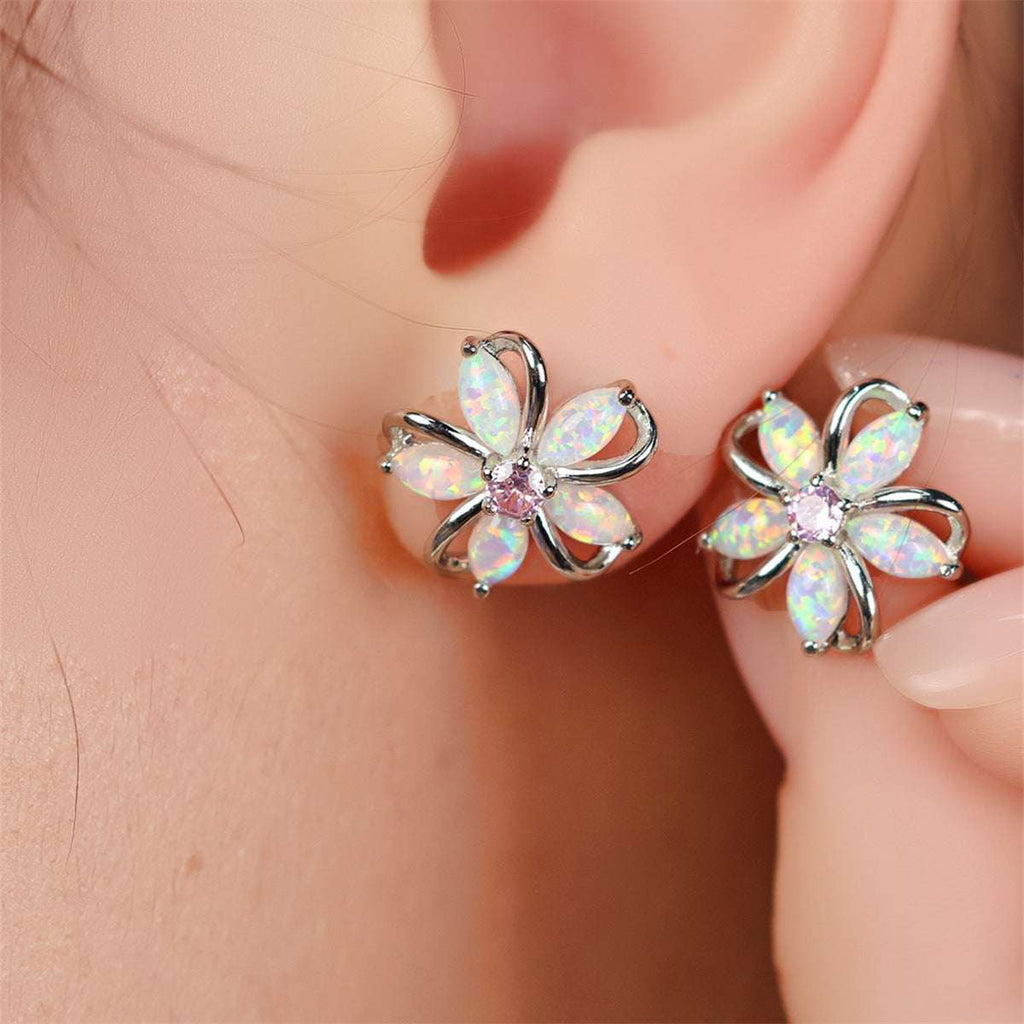 Women's Cherry Blossom Fashion Simple Stud Earrings - Novair-product name