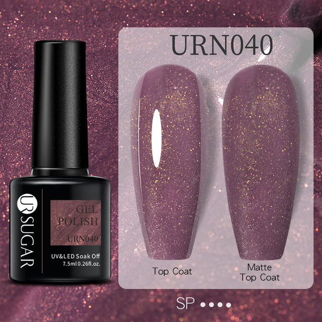 Black White Red Glitter Color Gel Nail Polish Matte - Novair-product name