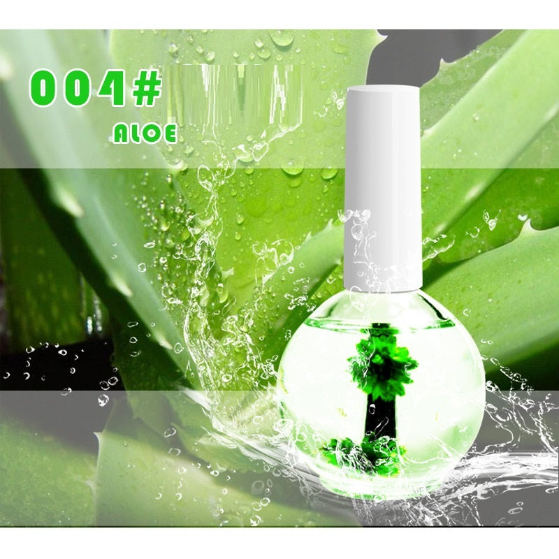 Nail Beauty Dried Flowers Nutrition Nail Treatment Oil Anti-agnail Nail Edge Moisturizing Nail Base Coat Natural Dried Flower Nutrient Solution - Novair-product name