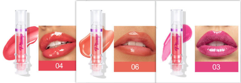New Tube Lip Rich Lip Color Slightly Spicy Lip Honey Lip Glass Mirror Face Lip Mirror Liquid Lipstick - Novair-product name