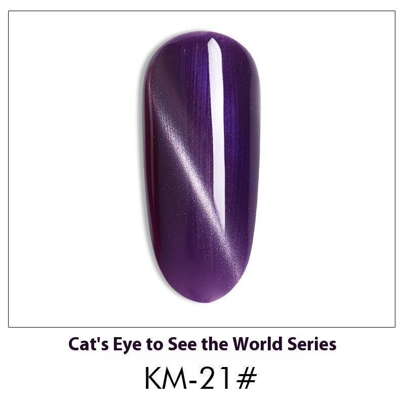 New 36 Colors Suit White Phototherapy Plastic Cat Eye Series Nail Polish Gel - Novair-product name