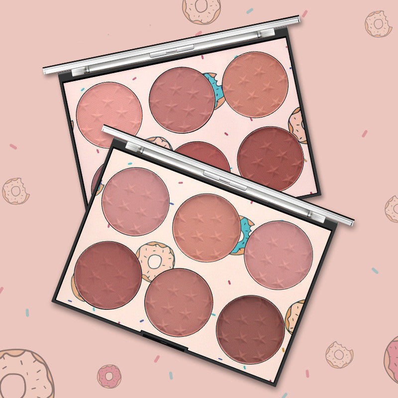 Six-color Blush Natural Skin-friendly Rouge Makeup - Novair-product name