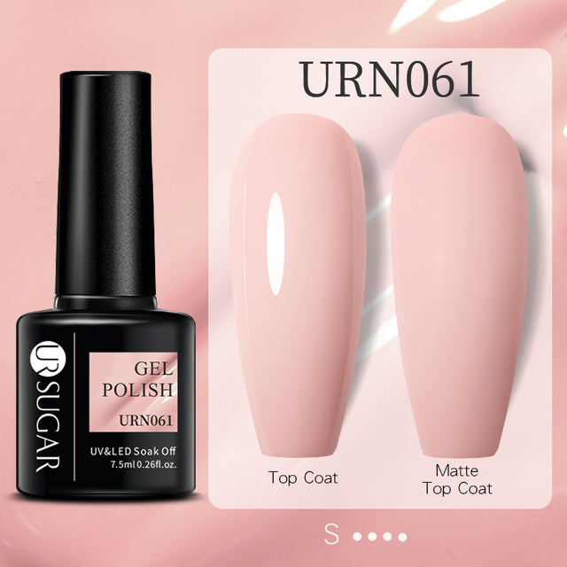 Black White Red Glitter Color Gel Nail Polish Matte - Novair-product name