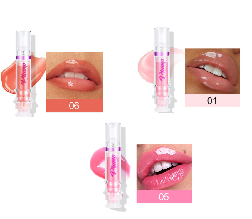 New Tube Lip Rich Lip Color Slightly Spicy Lip Honey Lip Glass Mirror Face Lip Mirror Liquid Lipstick - Novair-product name